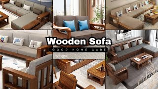 Modern Wooden Sofa Designs Trendy Styles For Homes [upl. by Reppart]