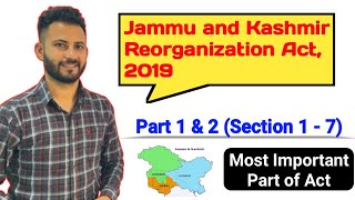 Jampk Reorganisation Act 2019  Important Sections amp Parts  Learning Tricks  Part 2  JKSSBJKPSC [upl. by Brew]