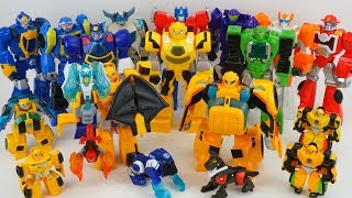 Transformers Rescue Bots Bumblebee Rescue Guard Police Car Knight Watch Academy Collection [upl. by Norga556]