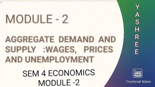 THE AGGREGATE SUPPLY CURVE  CLASSICAL amp KEYNESIAN  SEM 4 ECONOMICS MODULE 2PART  1 [upl. by Runstadler]