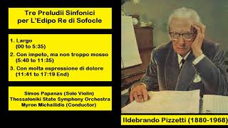 Ildebrando Pizzetti 18801968  Tre Preludii Sinfonici per LEdipo Re di Sofocle [upl. by Ruthe]