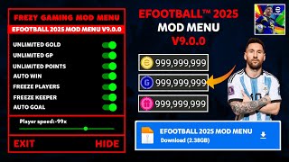 eFootball PES 2025 MOD APK v900 Gameplay Unlimited Coins and Gp Unlocked  PES 2025 MOD MENU [upl. by Anilave]