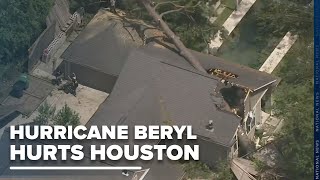 The aerials of the Hurricane Beryl aftermath [upl. by Patrica528]