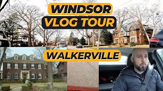 Windsor Vlog Tour  Walkerville Canada [upl. by Ahsitel510]