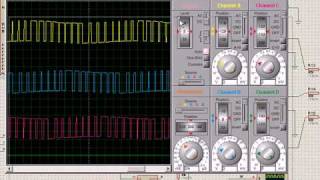 SVPWM Space vector Pulse width modulation by 8051 Microcontroller [upl. by Nnovahs]