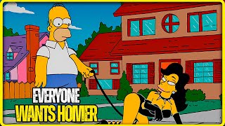 ALL THE WOMEN WANT HOMER  THE SIMPSONS [upl. by Ahsinor]