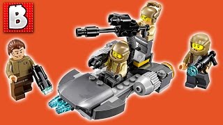 Lego Star Wars 2016 Resistance Trooper Battle Pack Set 75131  Unbox Build Time Lapse Review [upl. by Teufert]