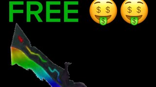 Giving Away A Free Chroma To A Subscriber Roblox Murder Mystery Two mm2 [upl. by Ylrrad]