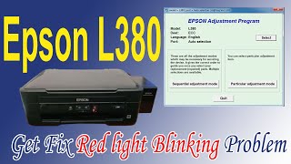 epson l380 waste ink pad reset [upl. by Rhodes]