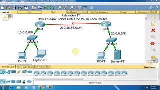 How To Allow Telnet Only One PC In Cisco Router  Part 44  CCNA 200125 Routing amp Switching [upl. by Naivaf160]