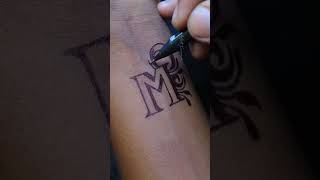 M naam ka tattu viral artistkumresh diytattoo trending tatttoo [upl. by Pamelina]