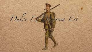 Dulce Et Decorum Est  Wilfred Owen  Christopher Eccleston  Animation [upl. by Acenes940]