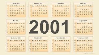 Kalender 2001 [upl. by Leiso]