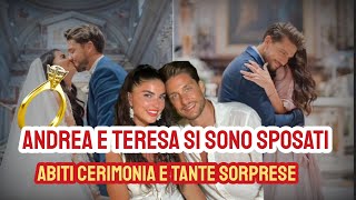 Teresa Langella sposa Andrea Dal Corso le foto delle nozze la cerimonia e le sorprese [upl. by Malvie]