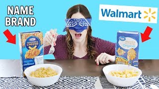 NAME BRAND vs WALMART Blind Taste Test [upl. by Ardel]