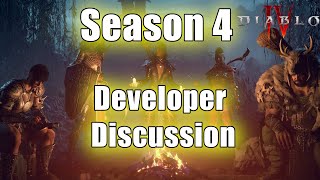 Diablo IV  Dev talk for Season 4 [upl. by Nodnal71]