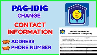 Pag IBIG Update MCIF Contact Information How to Change Record in PagIBIG [upl. by Nnewg]