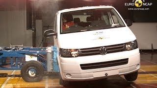 Volkswagen Transporter T5 Crash Test Euro NCAP [upl. by Annaicul]