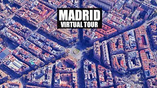 Madrid City virtual tour Madrid City Spain Aerial view of Madrid City [upl. by Ttennaej]