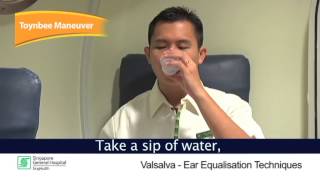 Valsalva Ear Equalisation Techniques  Reel Health 24 [upl. by Liponis504]