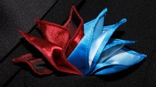 How to Fold a Pocket Square Double Bird of Paradise [upl. by Gram715]