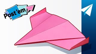 Awesome Sticky Note Paper Airplane — How to Make Ares Drone  Mini Paper Airplane [upl. by Doniv]