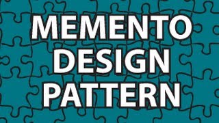 Memento Design Pattern [upl. by Nina]