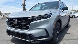 2025 Honda CRV Sport L Hybrid  Urban Grey Pearl  Walkaround [upl. by Nylqcaj332]