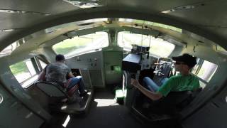 Ride along with a view from the cab on the CNW 411 at IRM [upl. by Ytineres]