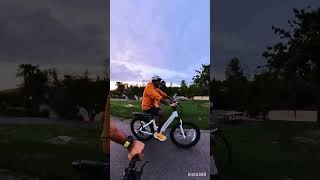 EBike vs Hybrid Bike fun race [upl. by Acirretahs131]