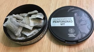 Lundgrens Perforerad Vit Snus Review in 4K [upl. by Akiam]