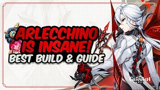 COMPLETE ARLECCHINO GUIDE Best Arlecchino Build  Artifacts Weapons amp Showcase  Genshin Impact [upl. by Negeam585]