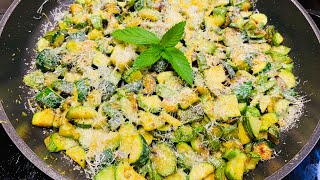 Zucchine trifolate al parmigiano buone da impazzire preparate con Matteol’autismo in cucina ￼ [upl. by Enirahtac]