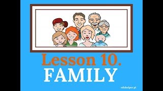 Lesson 10  Family  Rodzina [upl. by Ahseken]