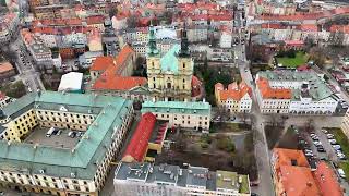 V LO Rynek w Legnicy z drona [upl. by Enelec]