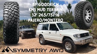 BF GOODRICH KM3 Tyres 32 inch on Pajero Gen 25 Blister Fender LWB 28TDI  2657516  Fitment [upl. by Ober]