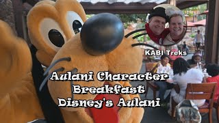 Aulani Character Breakfast  Disneys Aulani Resort [upl. by Anayeek947]