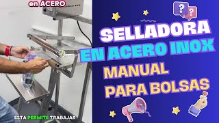 💥SELLADORA INDUSTRIAL DE PEDAL PARA TODO TIPO DE BOLSA PLASTICA [upl. by Selle]