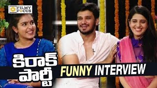 Kirrak Party Movie Team Funny Interview  Ugadi Special Interview  Nikhil Samyuktha Hegde Simran [upl. by Nolaj]