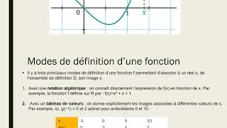 Généralité sur les fonctions  Cours seconde  Exercices [upl. by Narag184]