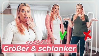 Schlanker amp größer wirken 👀 SOFORT [upl. by Enisaj]