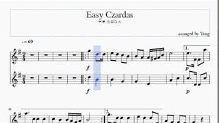 몬티 차르다시 쉬운 플루트 편곡 Monti Czardas for easy Flute [upl. by Aikahs837]