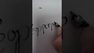 writing copperplate in copperplate [upl. by Sarette154]