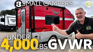 Small Campers Under 4000lbs GVWR  2024 Models [upl. by Oirasor]