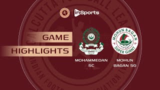 Mohammedan SC Mohun Bagan SG  Calcutta Football League  Highlights [upl. by Eillib]