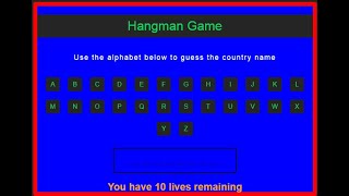 Hangman Game using Vanilla JS in JavaScript [upl. by Ettari]