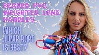 TYPES OF JUMP ROPE  WHICH IS BEST Includes beaded PVC amp weighted ropes  By Lauren Jumps [upl. by Erine]