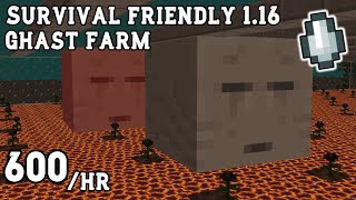 EASY SURVIVAL FRIENDLY GHAST FARM How to build a ghast farm tutorial  Easy Farms [upl. by Pohsib]