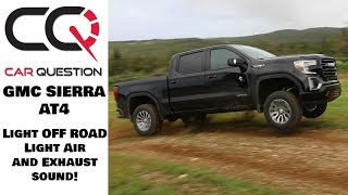 2019 GMC Sierra AT4 62L  Getting a little air and light OffRoad in the field [upl. by Dunstan229]