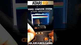 Atari Breakout Gameplay My Arcade Atari Micro Player Pro [upl. by Gathard]